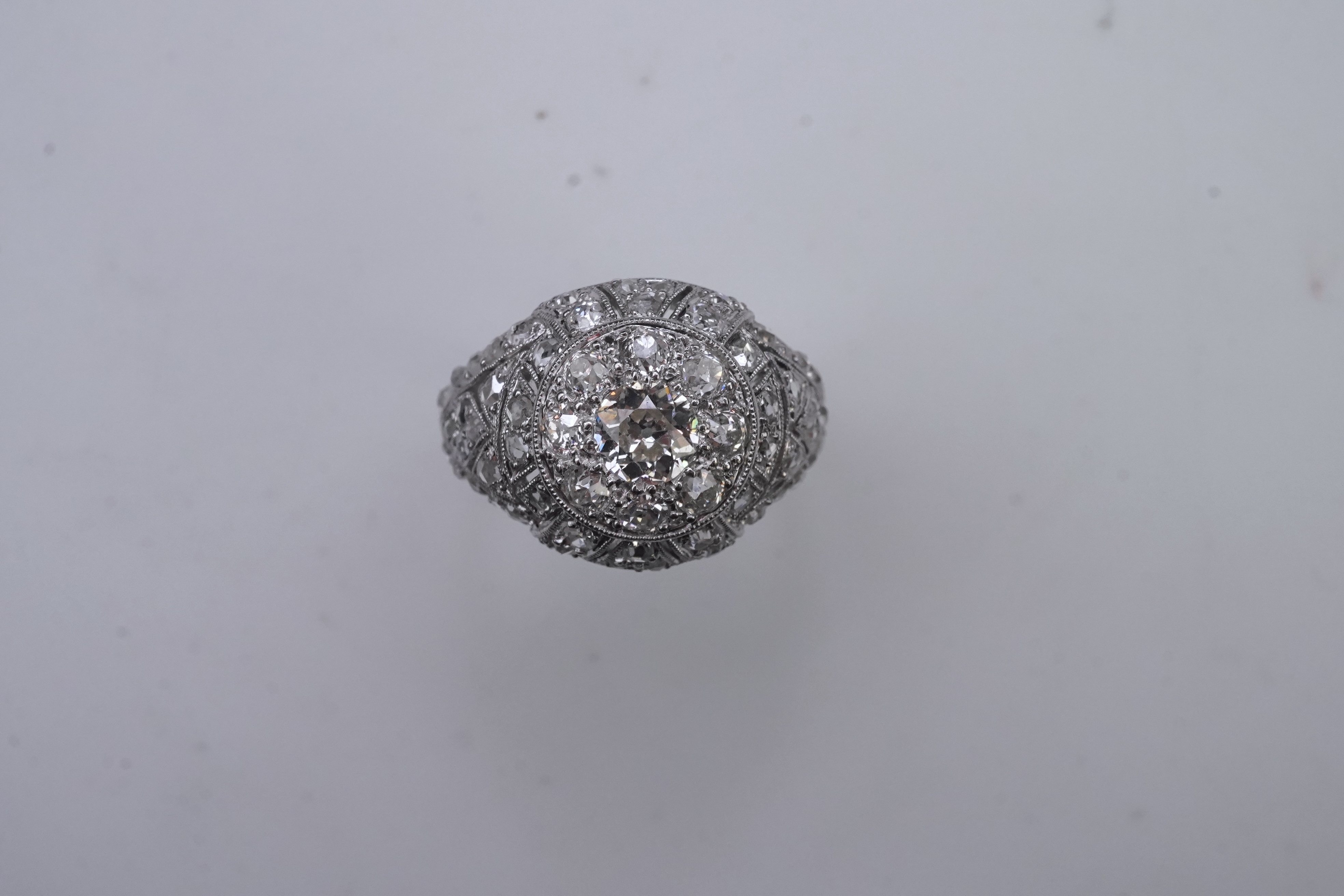 A diamond dress ring